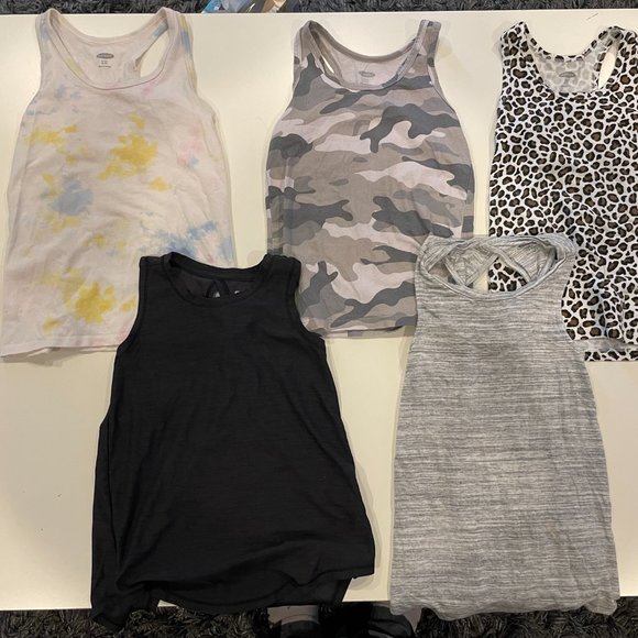 Old Navy Girls Bundle of 5 Tank Tops - Picture 2 of 5